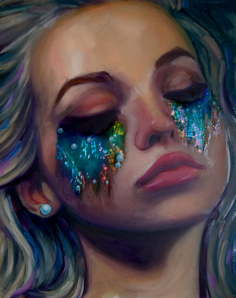 "Treasured Tears" <br/> Original Painting <br/> in Private Collection at <br/> Las Vegas, Nevada