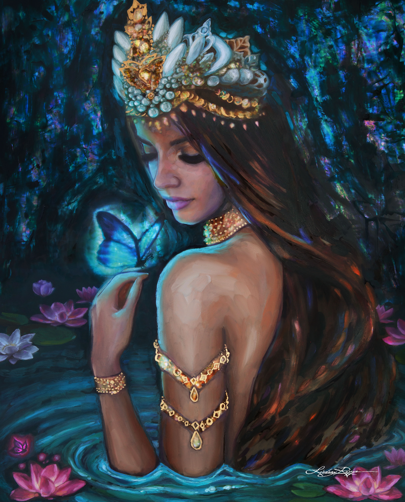 "Goddess of Rebirth" <br/> Original Painting <br/> In Private Collection at Zoetermeer, Netherlands