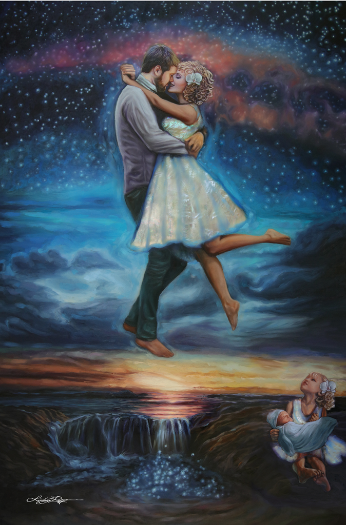 "Eternal Embrace" <br/> Original Painting <br/> In Private Collection at Marysville, California