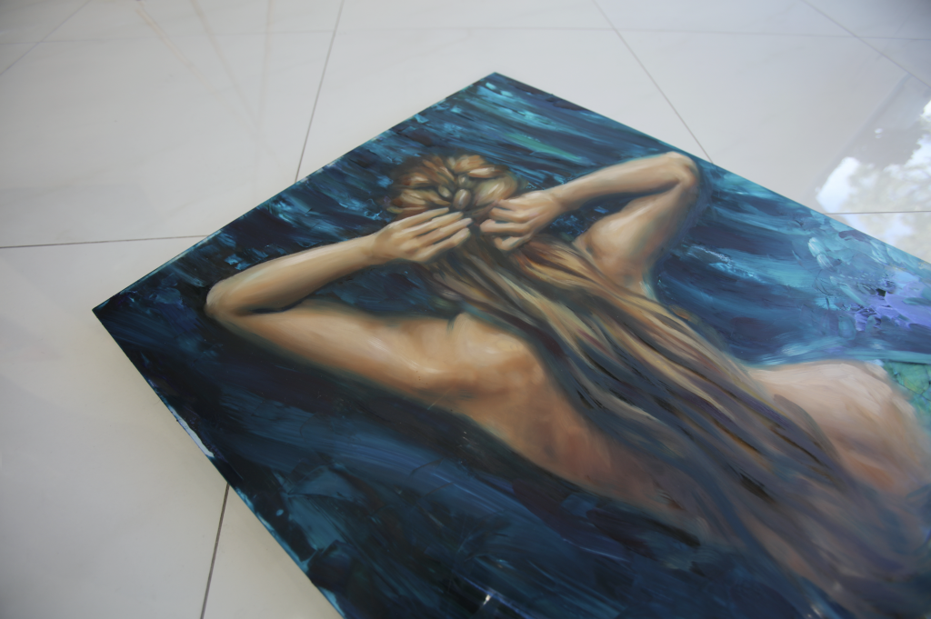 "Siren Sonata" <br/> Original Painting <br/> in Private Collection <br/> at Laguna Beach, California