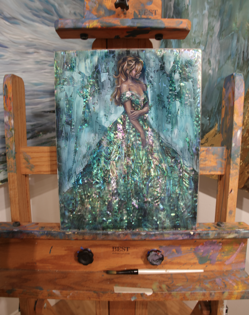 "Emerald" <br/> Original Painting <br/> in Private Collection <br/> at Haddon Township, New Jersey