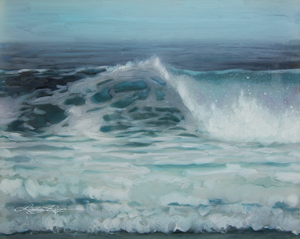 "Ocean Song" <br/> Original Painting <br/> in Private Collection <br/> at Irvine, California