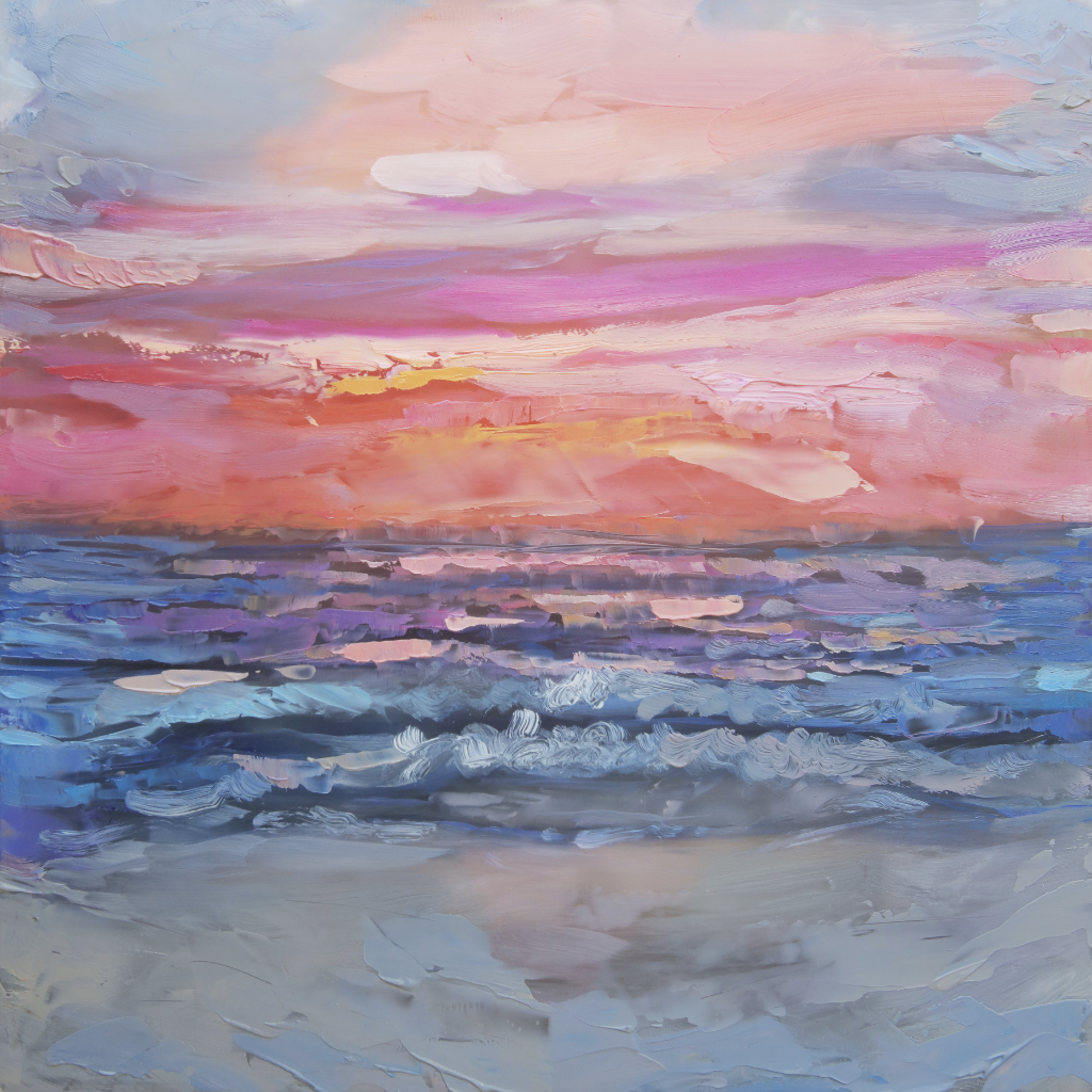 "Sunset" <br/> Original Painting <br/> in Private Collection at </br> Ontario, Canada