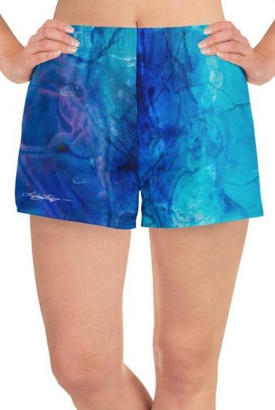 "Ocean Floor" Athletic Shorts