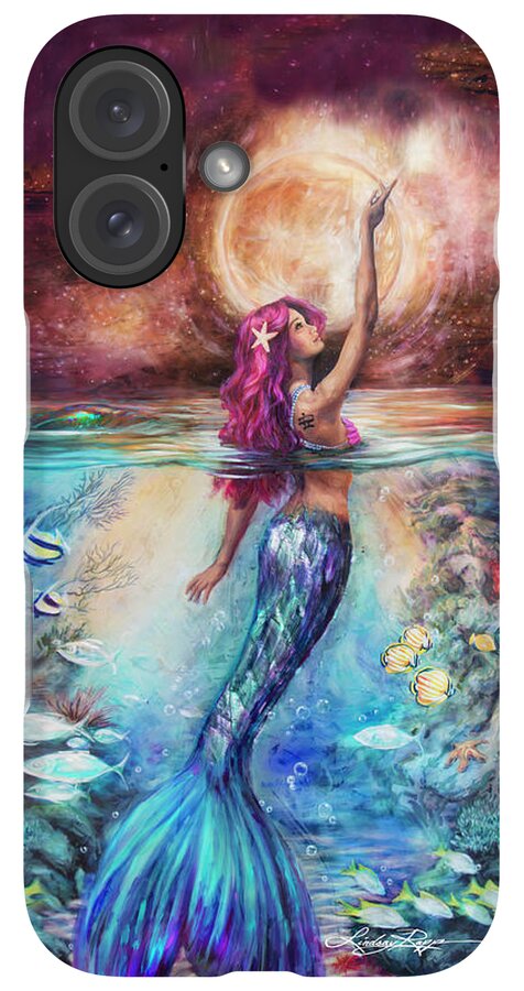 "Moonlit Siren" iPhone Case