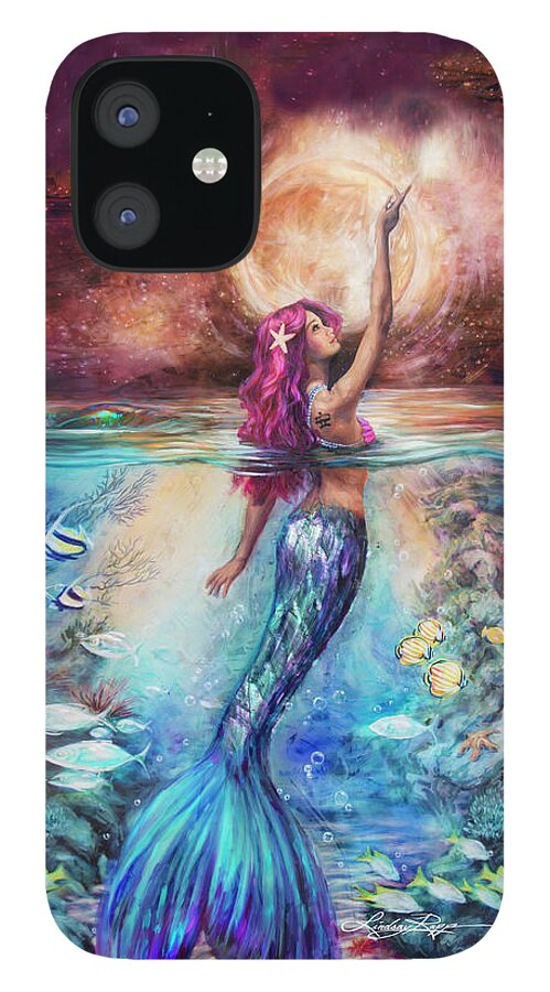 "Moonlit Siren" iPhone Case