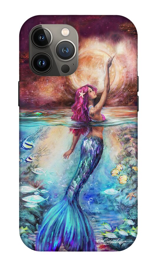 "Moonlit Siren" iPhone Case