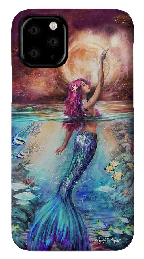 "Moonlit Siren" iPhone Case