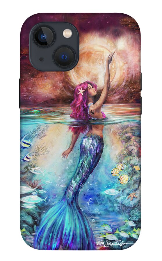 "Moonlit Siren" iPhone Case