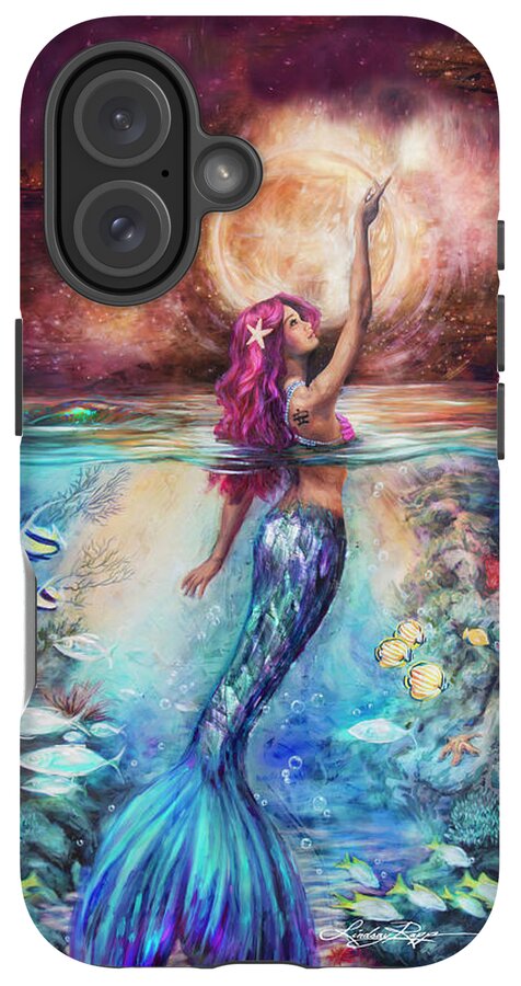 "Moonlit Siren" iPhone Case