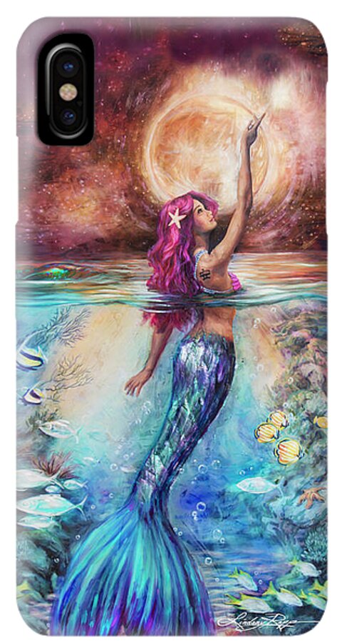 "Moonlit Siren" iPhone Case
