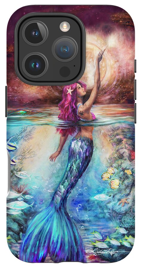 "Moonlit Siren" iPhone Case