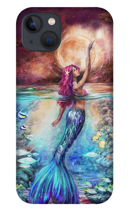 "Moonlit Siren" iPhone Case