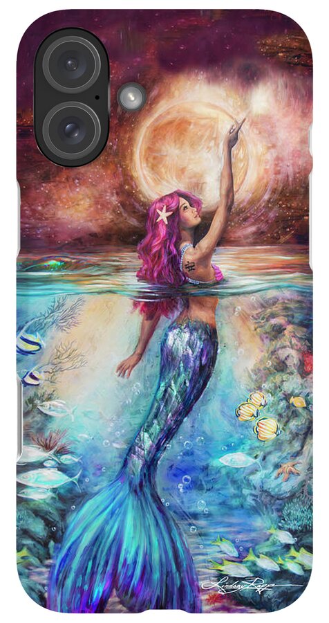 "Moonlit Siren" iPhone Case