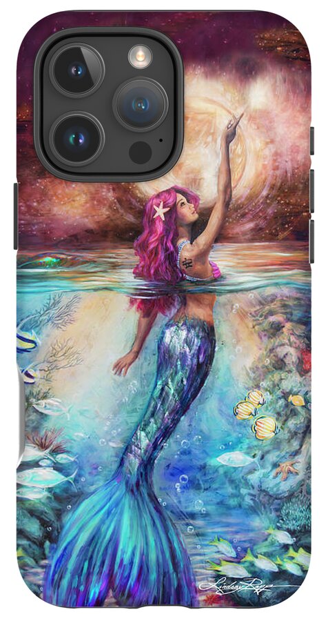 "Moonlit Siren" iPhone Case