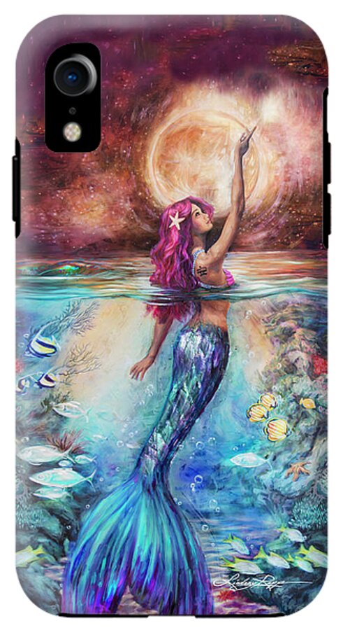 "Moonlit Siren" iPhone Case