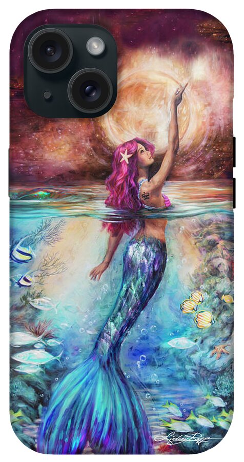 "Moonlit Siren" iPhone Case