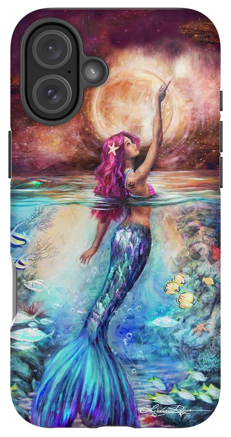 "Moonlit Siren" iPhone Case
