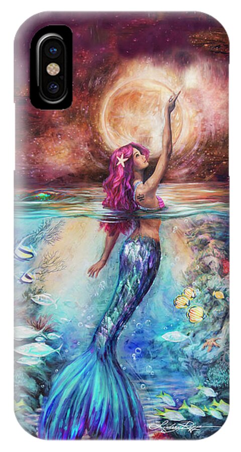 "Moonlit Siren" iPhone Case