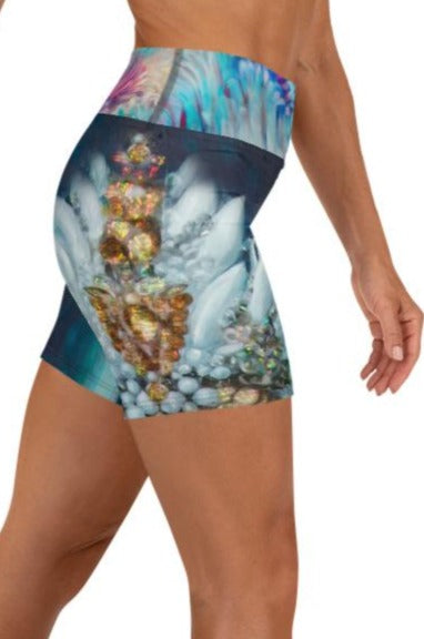 "Sea Queen" Yoga Shorts