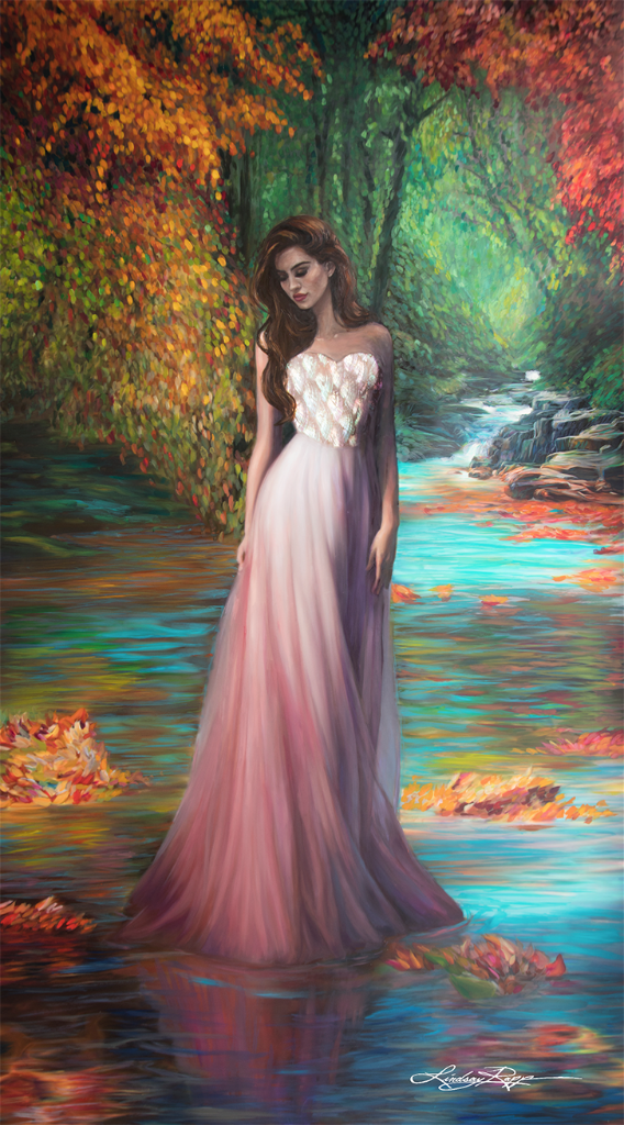 "Naiad" <br/> Original Painting <br/> in Private Collection <br/> at Philadelphia, Pennsylvania