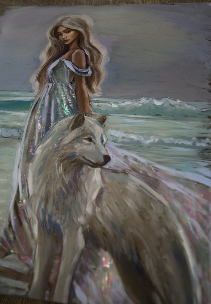 "Spirit Guide" <br/> Original Painting <br/> in Private Collection at Carson City, Nevada