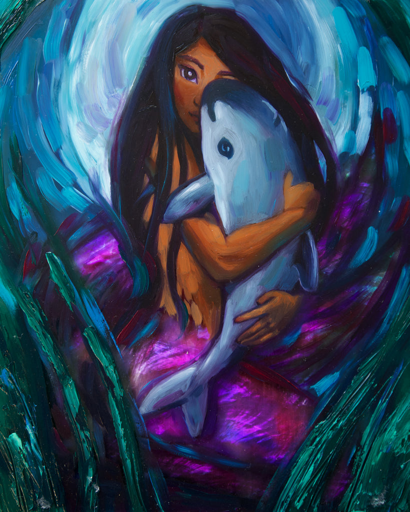 "Vaquita Dolphin" <br/> Original Painting <br/> in Private Collection at Kissimmee, Florida
