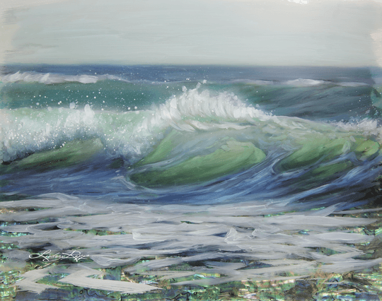 "Laguna Surf" <br/> Original Painting <br/> in Private Collection <br/> at Tustin, California