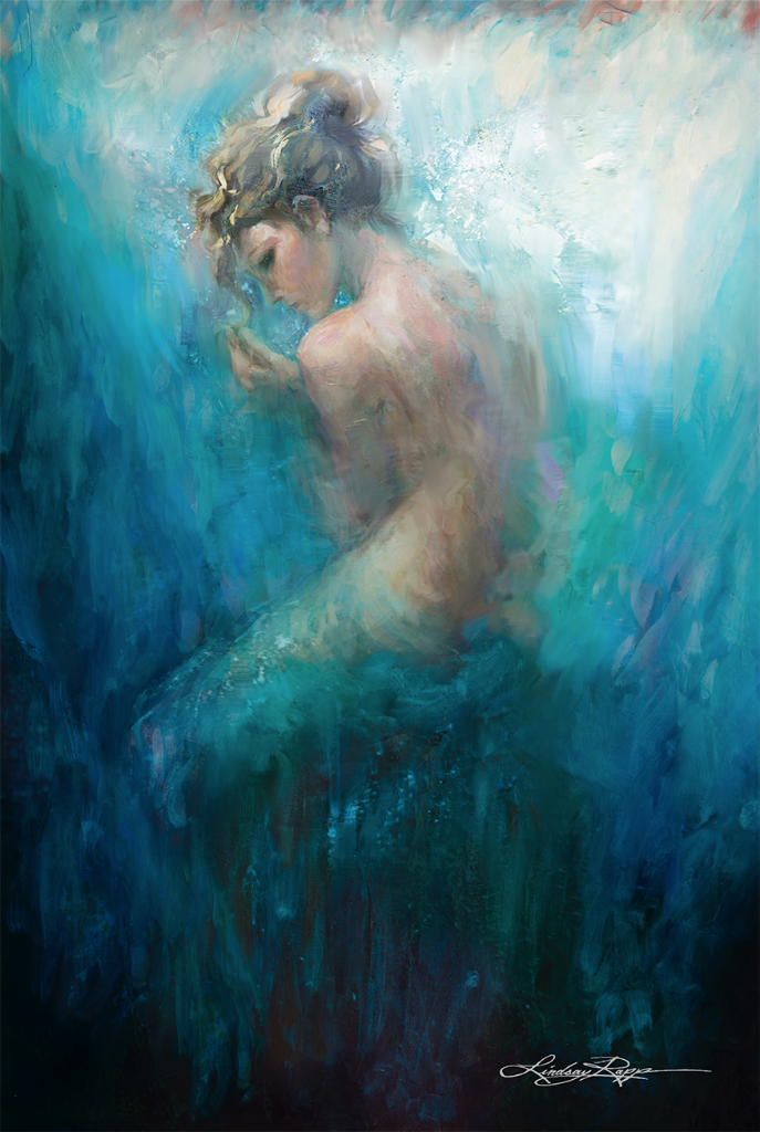 "Sitting Mer" <br/> Original Painting <br/> in Private Collection <br/> in Philadelphia, Pennsylvania