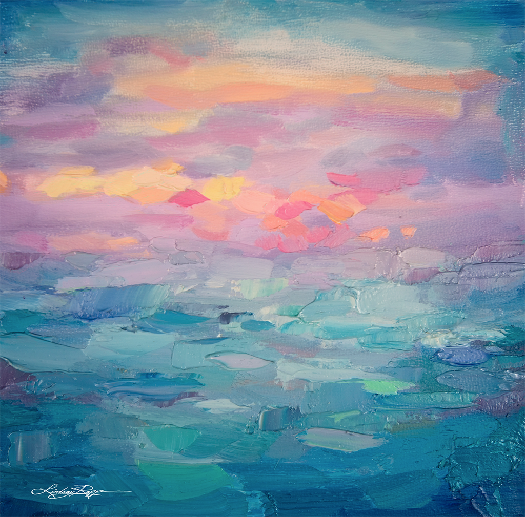"Sunset Sea" <br/> Painting
