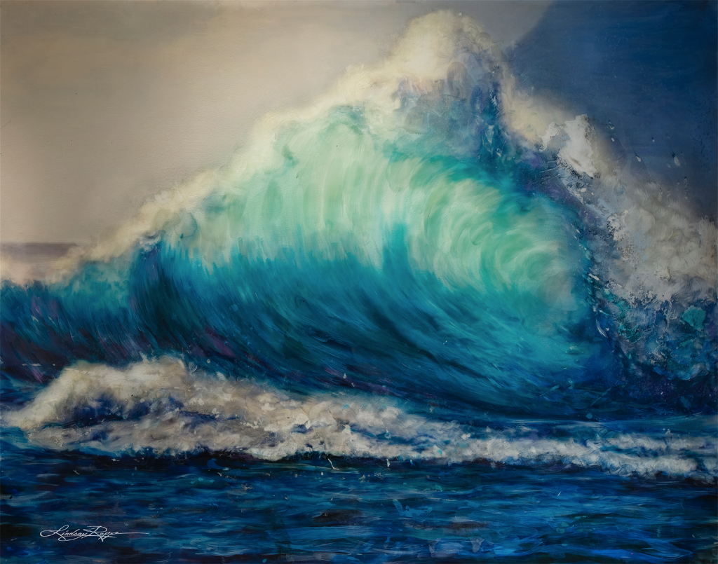"Wave" <br/> Original Painting <br/> in Private Collection at </br> Beneden-Leeuwen, Netherlands