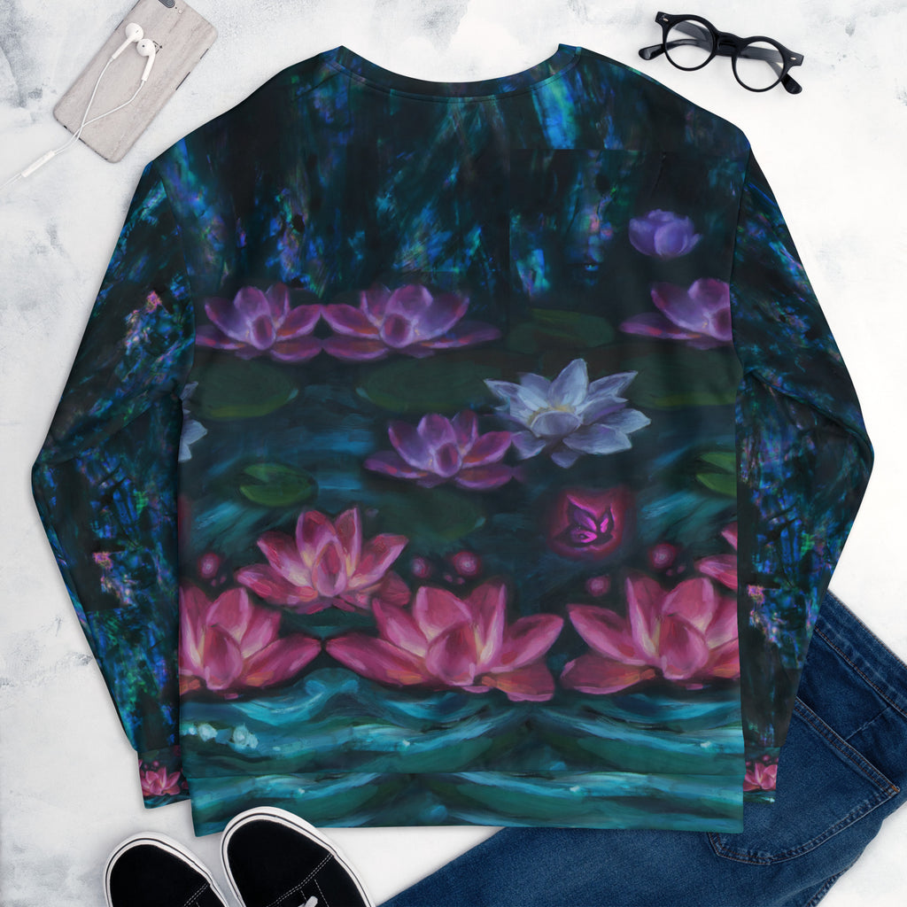 "Goddess of Rebirth" Flower Detail Sweatshirt