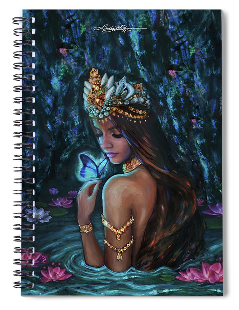 "Goddess of Rebirth" Spiral Notebook