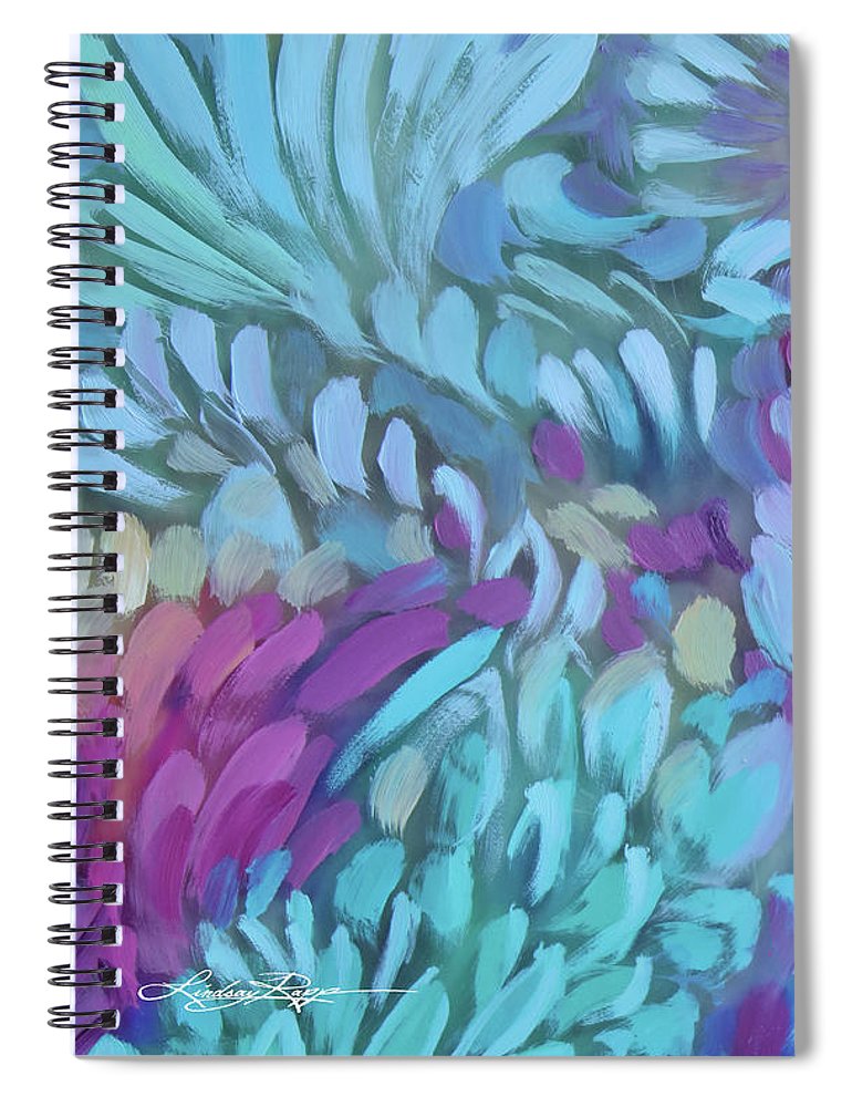 "Krystal Twirls Detail" Spiral Notebook