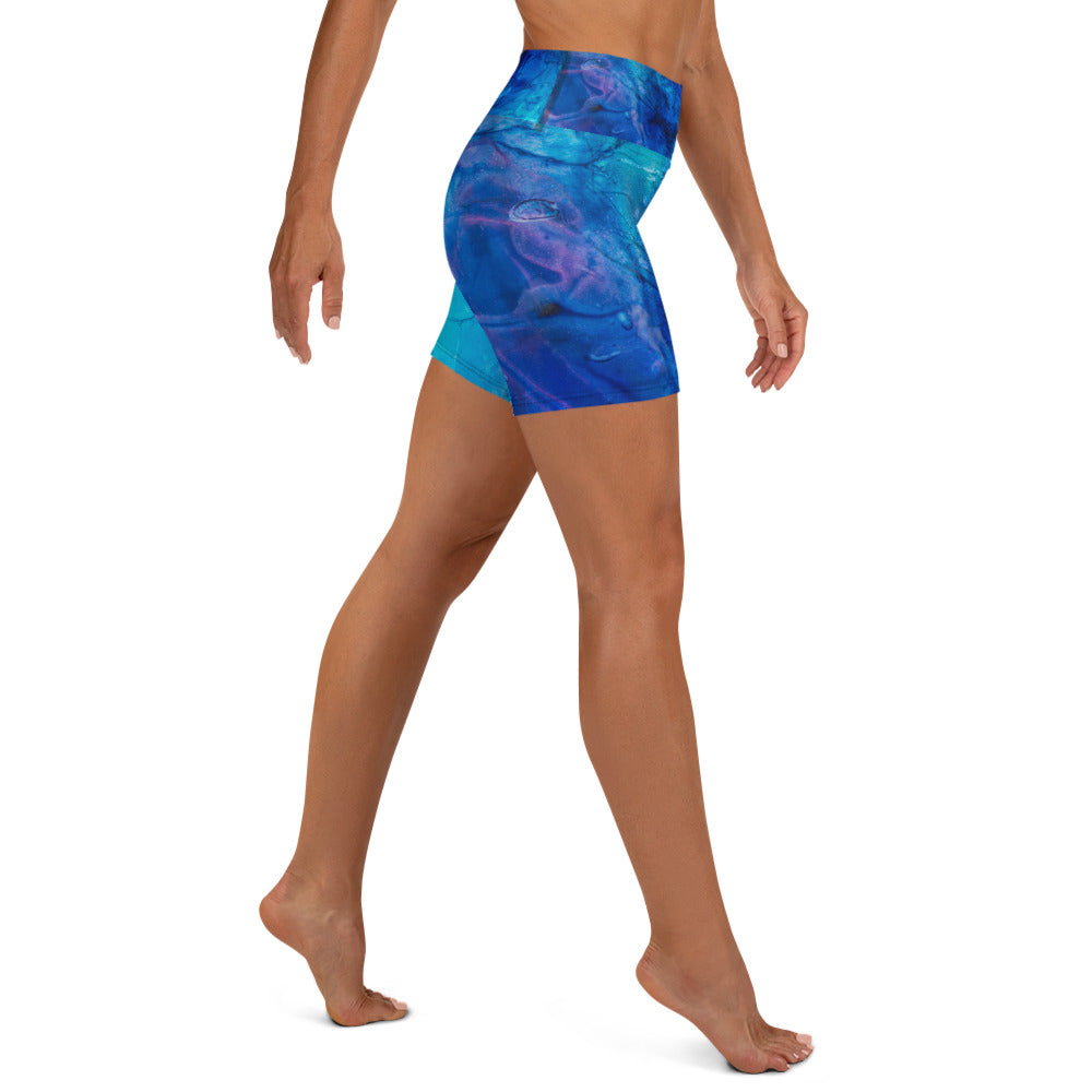 "Ocean Floor" Yoga Shorts
