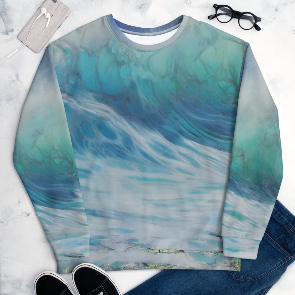 "Summer Wave" Detail Sweatshirt