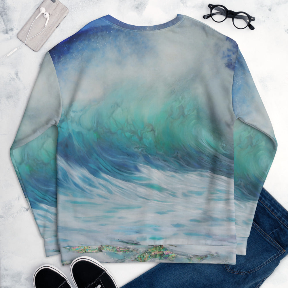 "Summer Wave" Detail Sweatshirt